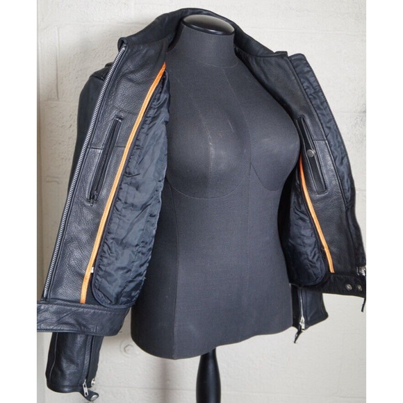 First Classic Leather Jacket with Victory patches & pins - Picture 11 of 13